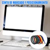 Niawea 10pzs Cinta Pizarron Pizarrón Blanco 3mm 66m Cintas Colores