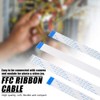 Fdit - Juego de 3 unidades de cable plano flexible