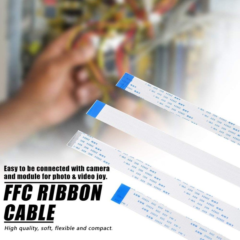 Fdit - Juego de 3 unidades de cable plano flexible