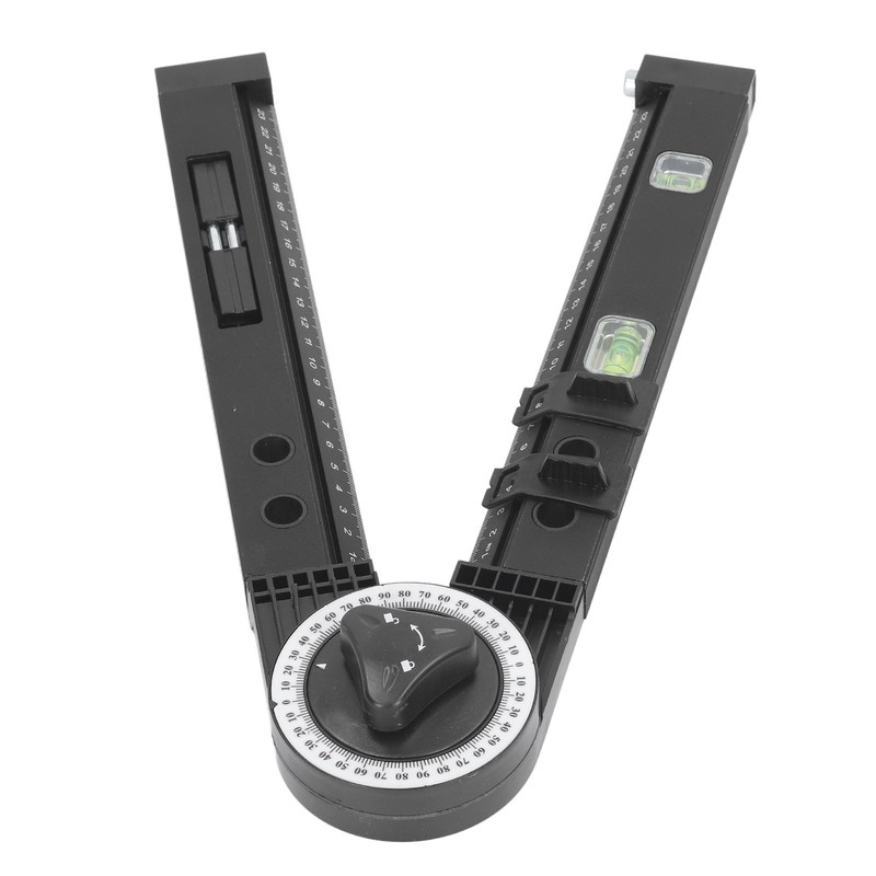 Woodworking Protractor Tool with Spirit Level Gauge Angle Finder Protractor