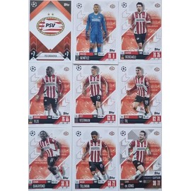 Match Attax 2024 2025 PSV Eindhoven Full Base Card Team Set
