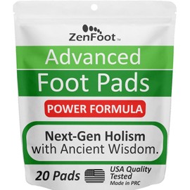 Advanced Foot Pads: Zeolite, Turmeric Curcumin & Ginger Formula | Effective & Natural | Premium Foot Patches 20 Pack