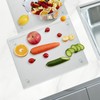 Mymonfif Mymonfif Tempered Glass Cutting Board for Kitchen, Clear Glass