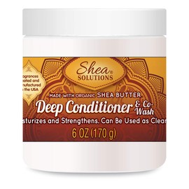 Simply Shea Deep Conditioner & Co-wash with Organic Shea Butter (Paraben-free) 6oz by Simply Shea