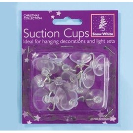 Clear Suction Cup Hooks 22mm 12/Pk (351913)