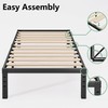 Breezehome 18" Twin Metal Bed Frame with Sturdy Wood Slats