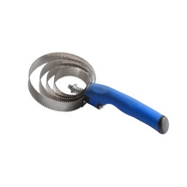 Round Metallic Currycomb With Soft Handle