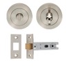Carlisle Brass UDP/BATH30/SN Ultimate Door Privacy Pack in Satin Nickel