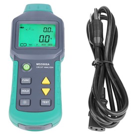 Jeanoko LCD Circuit Analyzer, AC100-240V RMS Circuit Analyzer Tester MS5908A/MS5908C LCD Circuit Analyzer, Voltage GFCI RCD Fault Tester (MS5908A US Plug)