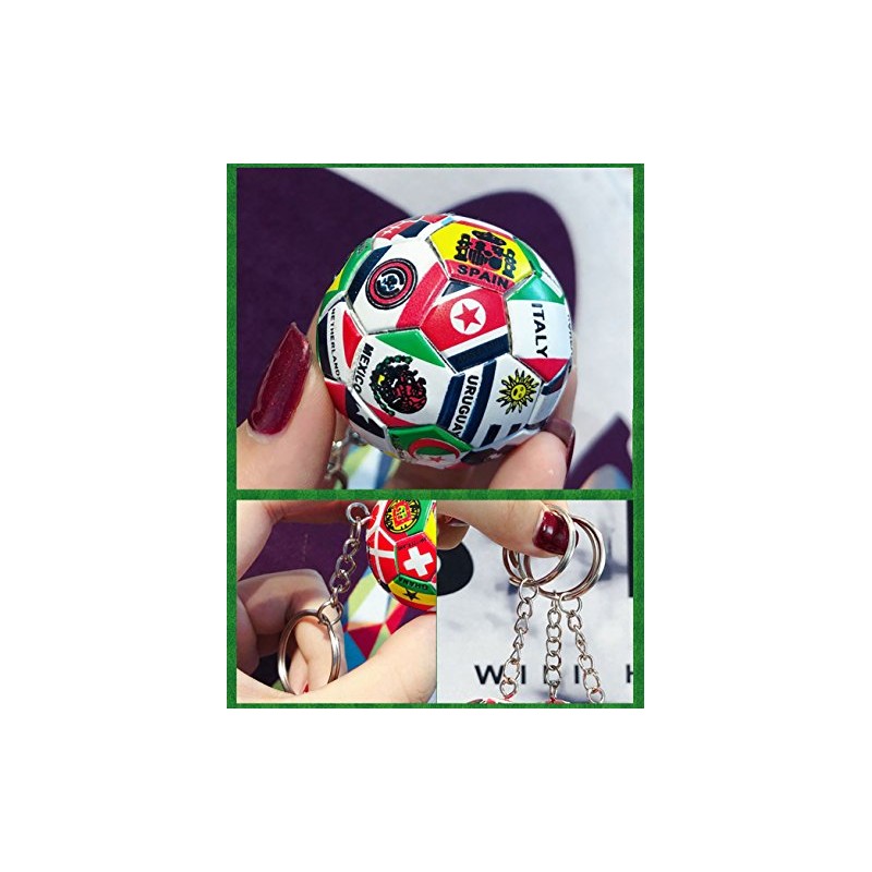 Sports Ball Key Chain - Durable Soccer Keychain for Fans