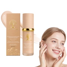 WEUD Base de Maquillaje con Corrector 4 En 1, SPF 50, Tono Uniforme Ajustable, Acabado Natural, Hidratante,Textura Ligera, Maquillaje Liquido con...  