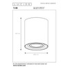 Lucide TUBE - Ceiling Spotlight - Ø 9,6 cm -