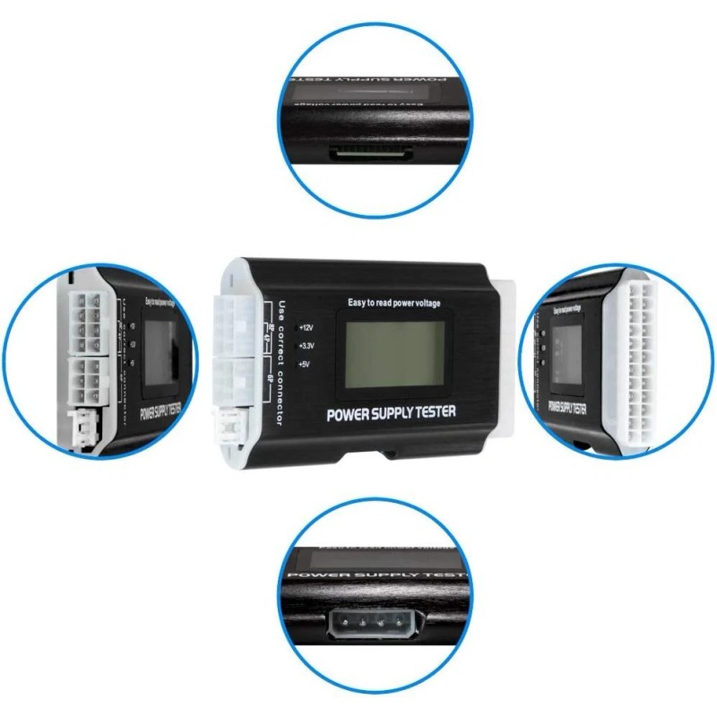 Kingwin Digital Power Supply Tester With Lcd Display For Atx