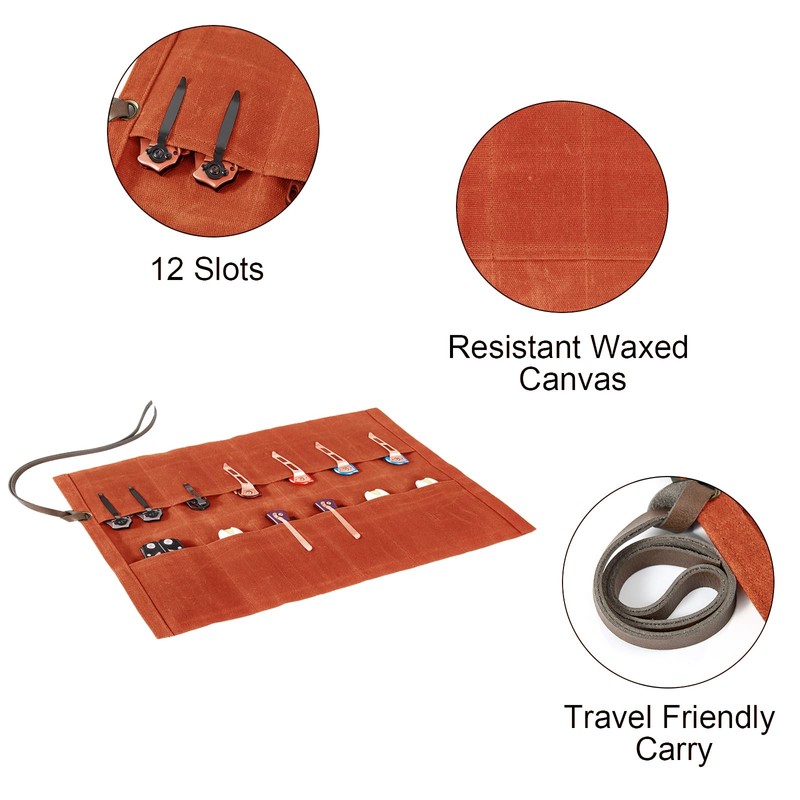 Display Bag With 12 Slots for Pocket Knives, Folding Knife