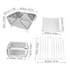 Foldable Portable Charcoal BBQ Grill Stainless Steel Folding Barbecue Grill