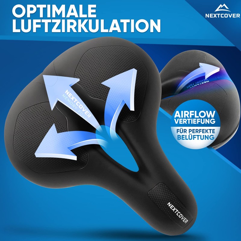 NEXTCOVER® Bicycle Saddle for Men and Women with [Airflow] Ergonomics