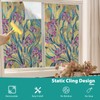 Stained Glass Window Film, Decorative Window Privacy Film for Bathroom,Front