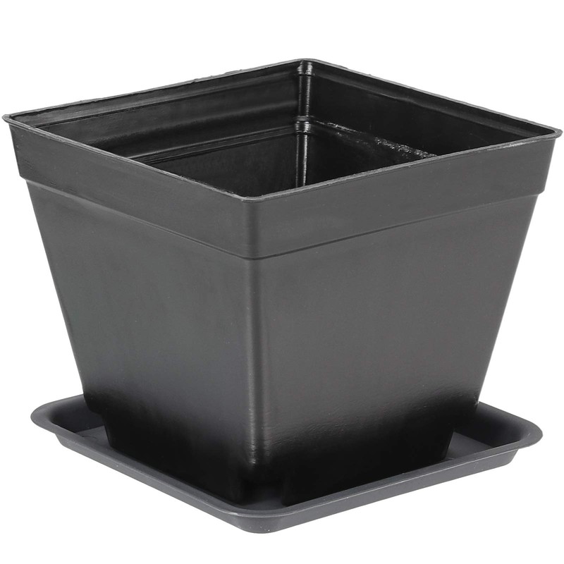 ZEONHAK 80 PCS 4 Inch Square Nursery pots, Plastic Seedling