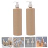 OATIPHO 2pcs Refillable Travel Pump Bottles Leak Shampoo Dispenser Containers