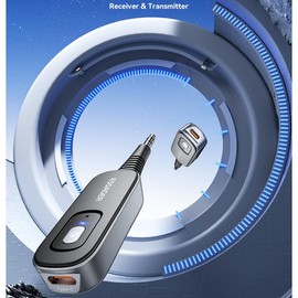 Bluetooth 5.1 Audio Receiver Transmitter 3.5 mm 3.5 AUX with Mic Stereo Music Wireless Adapter for PC TV Car Speaker