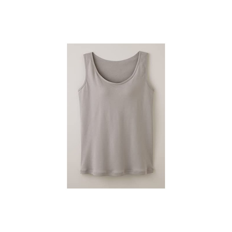 seruヴxan 100% Cotton Smooth Knit Bra Tank Top Gray L