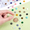 SUPERFINDINGS 40 Pieces 10 mm Multi Colour Natural Cabochon Gemstone