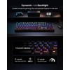RGB Mechanical Gaming Keyboard Blue Switch, 104 Keys Full-Size Light