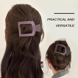 XFSRG 5 Stück Flache Haarklammern, Minimalistische quadratische Haarklammer starker Halt für Dutt, Half-Up oder Alltag perfekte Geschenkidee für Freunde und Familie