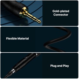 EBXYA XLR to 3.5mm 10ft, 1/8 TRS to XLR Female Stereo Cable, 3.5mm TRS to XLR Female Gold Plated, 24AWG, XLR to 1/8 Mono Plug AUX Audio Adapter Cord for Microphone, Mixer, Laptop, Phone