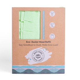 Basic Goods Trading Company Eco-Duster Head Refill - Washable, Reusable Replacement Dusters for Ceiling Fan, Blinds, Shelves - Dusting Supplies, Cleaning Tools for Housekeeping | Lime Green