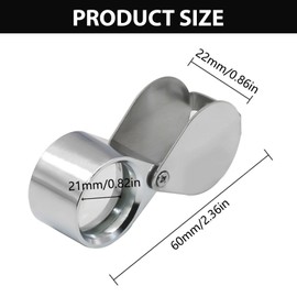 SagaSave 3Pcs 30X 20X 10X Loupe Magnifier, Foldable Pocket Jewellery Magnifying Glass for Gems, Jewelry, Rocks, Stamps, Coins, Watches