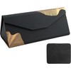 Foldable Triangle Hard Sunglasses Case with Cleaning Cloths - Colour: