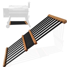 Koyuioe Pellet Grill Storage 1.9-3.38 FT Foldable Grill Shelf, Shelf Adjustable Compatible with Traeger Pro 22, Pro 34, Pro 575, Pro 780, Ironwood 885 Pellet Grills