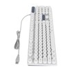 Gaming Keyboard USB Round 104 Keys Breathing Backlit Ergonomic Waterproof