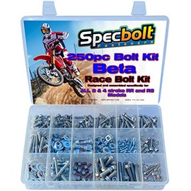 250pc Specbolt Beta RR RS Xtrainer Motorcycle Bolt Kit 250 300 350 390 400 430 450 480 498 520 525 2 & 4 Strokes.