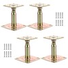 AHAQU 4PCS 100-150mm Galvanised Adjustable Elevated Post Base Support, Heavy