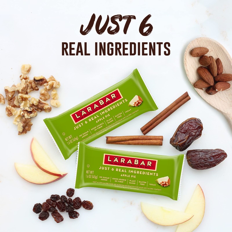 Larabar Apple Pie, Gluten Free Vegan Fruit & Nut Bar,
