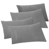 Elegant Comfort 4-Pack Solid Pillowcases 1500 Thread Count Egyptian Quality