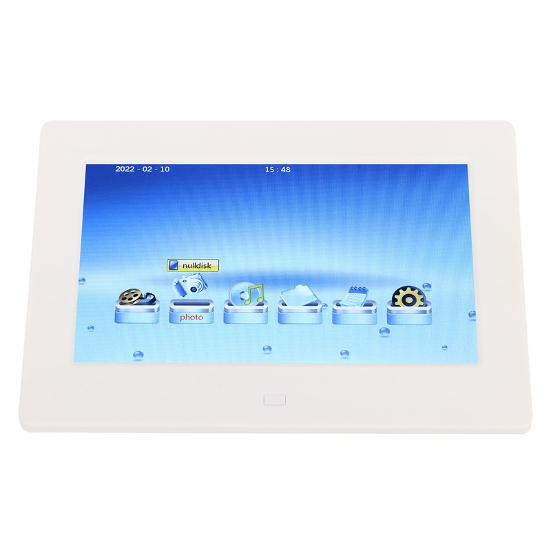 7 Inch White Digital Photo Frame HD Multifunctional Electronic Album