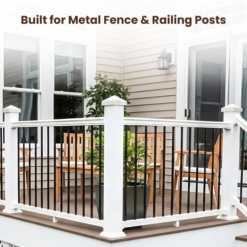 Decorex Hardware 3" x 3" Aluminum Pyramid Post Cap for