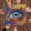 Impossible Puzzles for Adults 1000 Pieces, Colorful Eye Gemstone Art