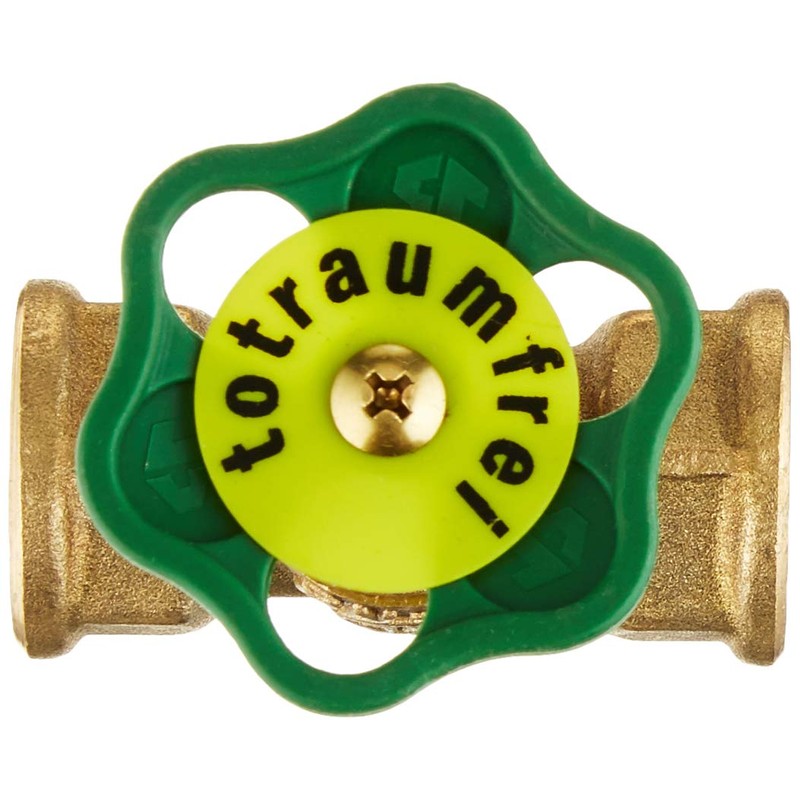 CORNAT T571321 Straight-Run Globe Valve, Brass, 1/2", Clear