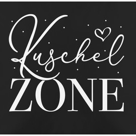 Cushion Cover – Valentine's Day Partner Cushion Ideas – Cuddly Zone – White – 50 x 50 cm – Black – Love Gift Wales Day Cuddle Cushion for Love Pillow Couples Valentine's Day Gift