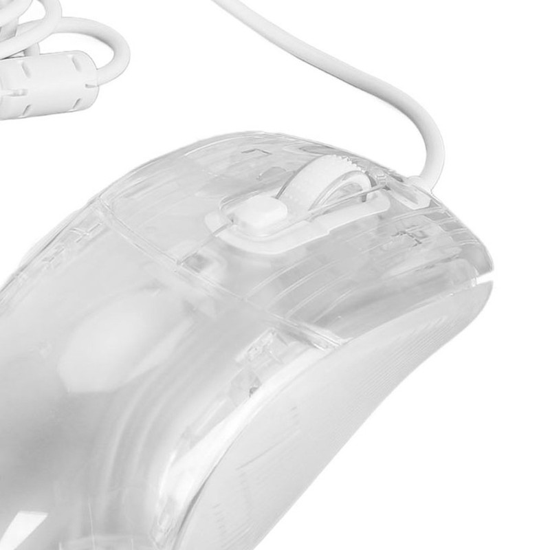Gaming Mouse Transparent Wired Mechanical Mouse 6 DPI Adjustable RGB