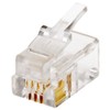 Helos 130385 RJ10 Transparent wire connector 130385, RJ10, Transparent, Plastic,