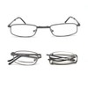 EYE ZOOM 2 Pairs Compact Rectangular Metal Folding Reading with