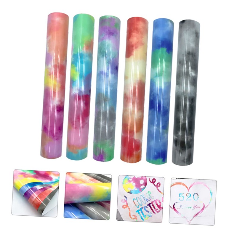 VILLFUL 6Pcs Heat Transfer Vinyl for DIY Crafts Durable Engraving