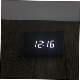 Artibetter Herrenuhren Intelligente Uhr Tischuhr Moderne Uhr Holzuhr LED Wecker