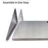 Stainless Steel Microwave Shelf 17"x22", Wall Mount Kitchen Shelf