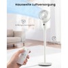 WOWDSGN 22dB Quiet Floor Fan, 3D Air Circulator Oscillation Fans,